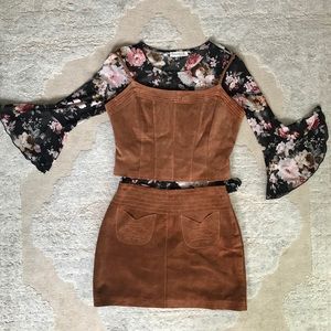 Vintage Wilson’s Suede Skirt + Top